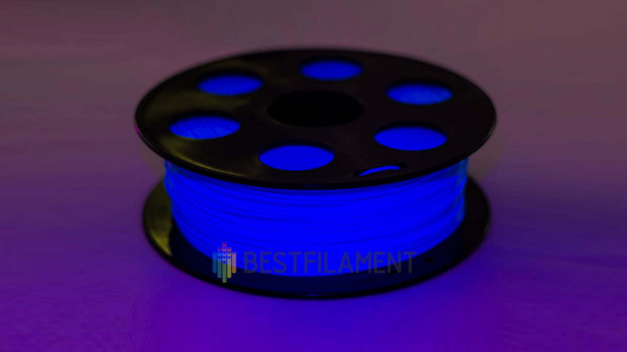 PETG пластик Bestfilament флуоресцентный голубой 1,75 мм 1 кг