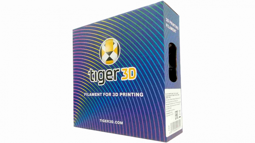 PLA+ пластик Tiger3D Silver 1,75 мм 1 кг