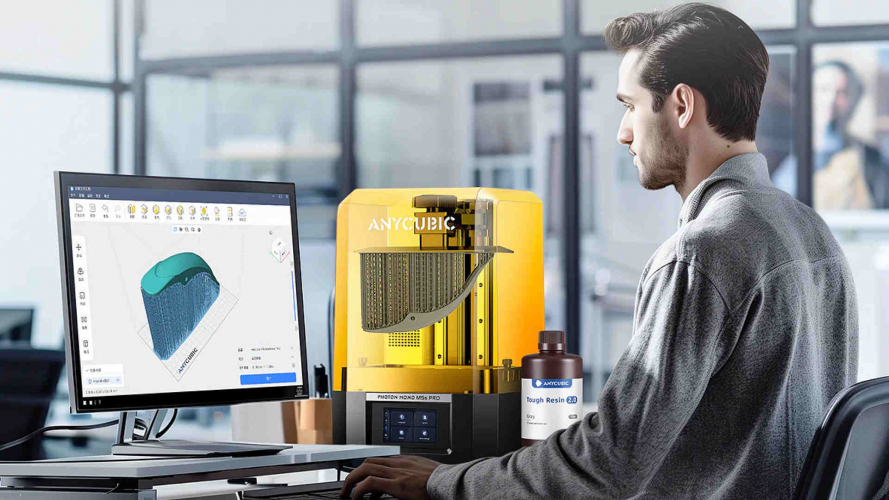 Фотополимер Anycubic Tough 2.0 Gray (1 кг)