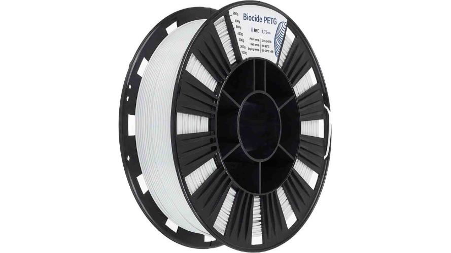 PETG пластик REC Biocide белый 1,75 мм 0,75 кг