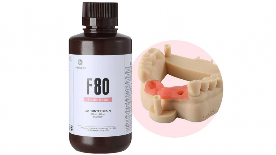 Фотополимер Resione F80 Elastic Resin Dental Gum Color (1 кг)