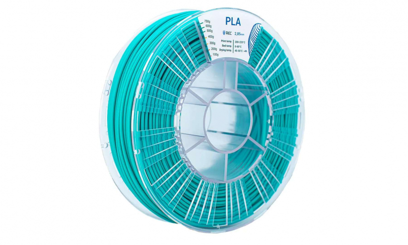 PLA пластик REC бирюзовый 2,85 мм 0,75 кг