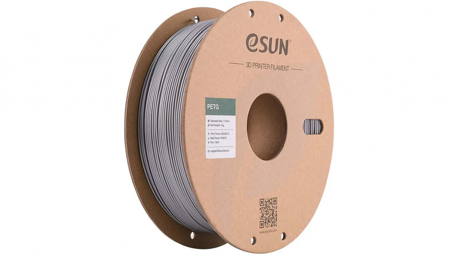 PETG пластик ESUN Silver 1,75 мм 1 кг