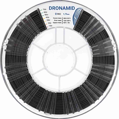 Dronamid (UltraX) пластик REC (PA6+CF30) 1,75 мм 0,75 кг
