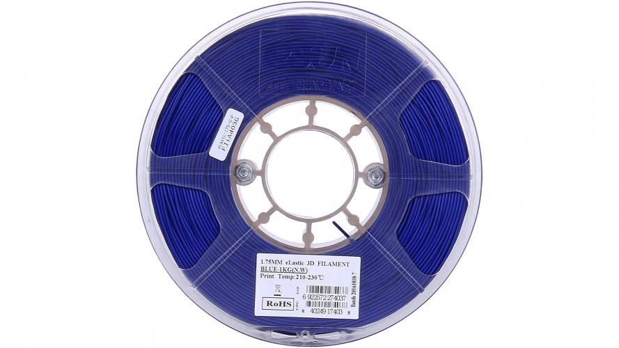 TPE-83A пластик ESUN eLastic Blue 1,75 мм 1 кг