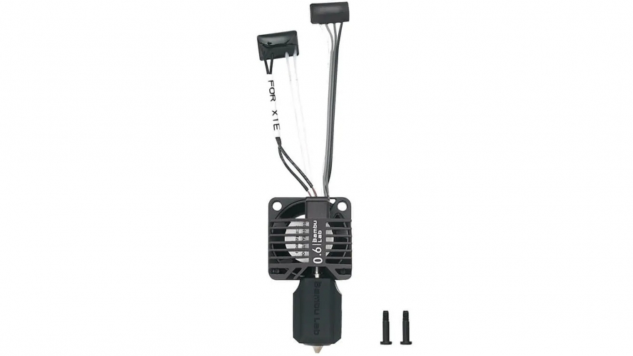 Хотенд 3D-принтера Bambu Lab X1E сопло сталь закаленная 0,6 мм в сборе