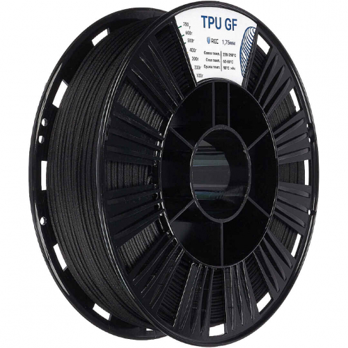 TPU GF пластик REC черный 1,75 мм 0,75 кг