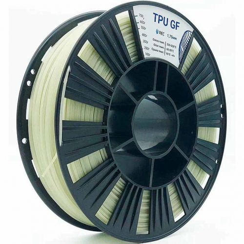 TPU GF пластик REC натуральный 1,75 мм 0,75 кг