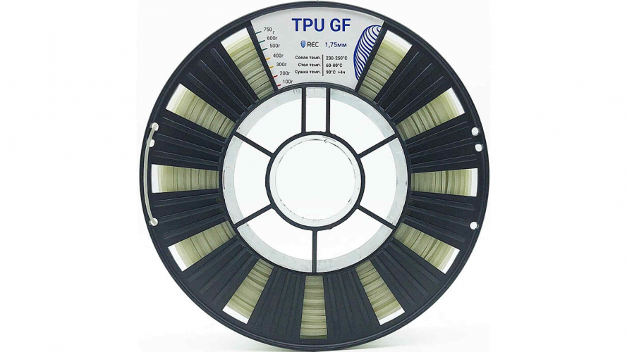 TPU GF пластик REC натуральный 1,75 мм 0,75 кг