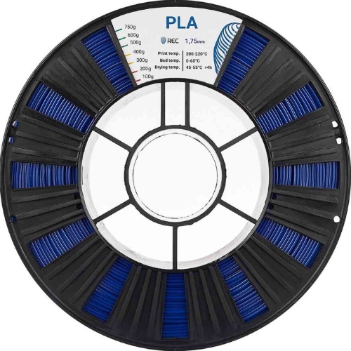 PLA пластик REC синий 2,85 мм 0,75 кг