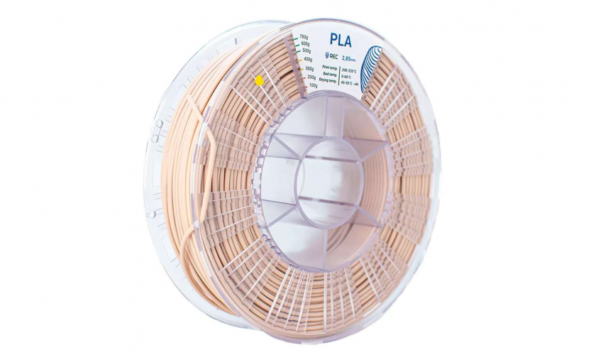 PLA пластик REC бежевый 2,85 мм 0,75 кг