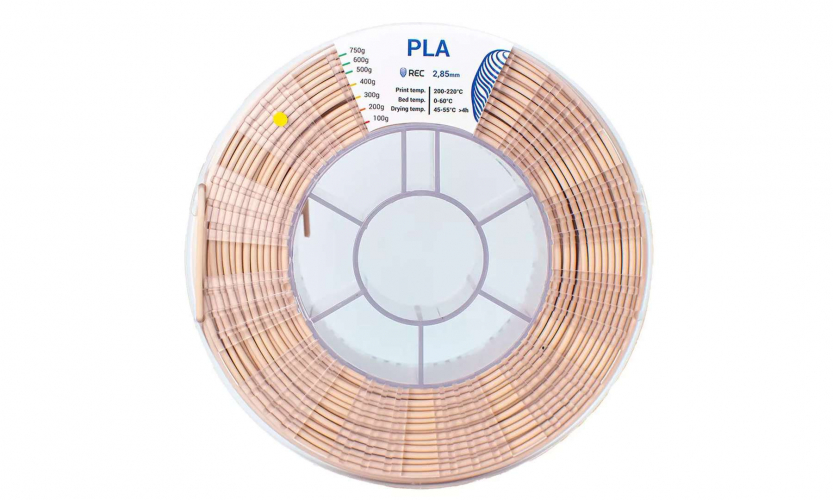 PLA пластик REC бежевый 2,85 мм 0,75 кг