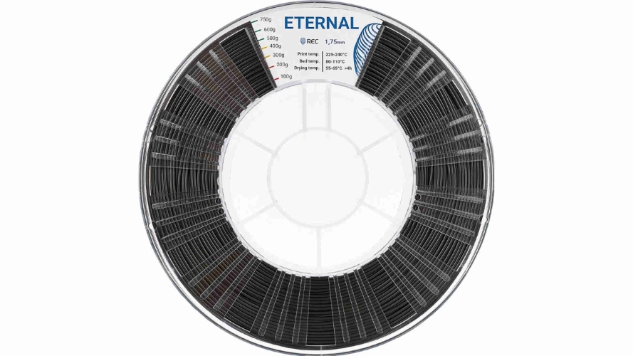 ASA пластик REC Eternal черный 1,75 мм 0,75 кг