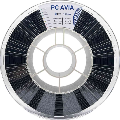 PC AVIA пластик REC черный 1,75 мм 0,75 кг