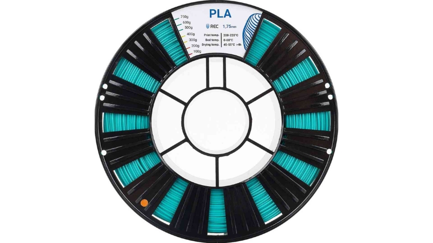 PLA пластик REC бирюзовый 1,75 мм 0,75 кг