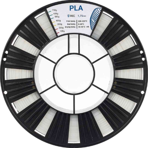 PLA пластик REC натуральный 1,75 мм 0,75 кг