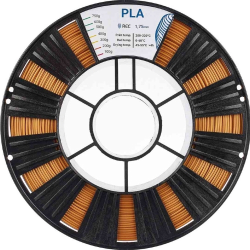 PLA пластик REC золотистый 1,75 мм 0,75 кг