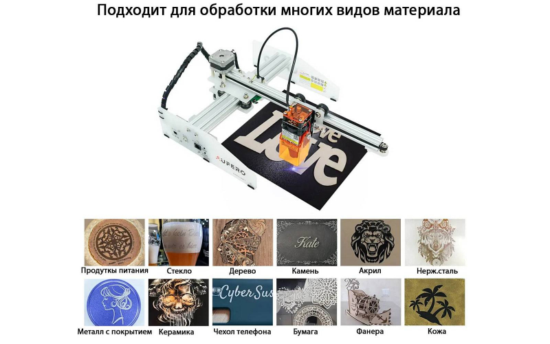 Лазерный гравер Ortur Aufero Laser 1-LU2-4 LF 20W