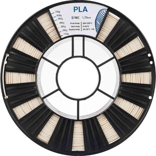 PLA пластик REC бежевый 1,75 мм 0,75 кг