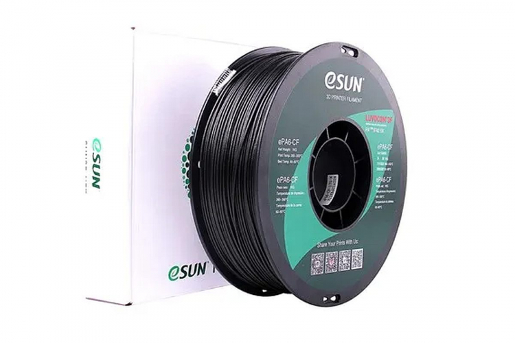 ePAHT-CF пластик ESUN (PA6+CF15) Black 1,75 мм 0,75 кг