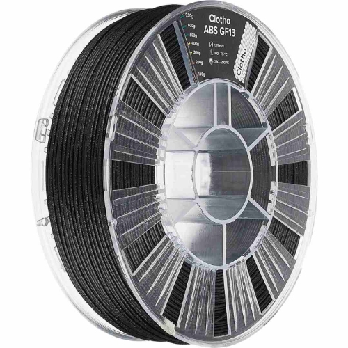 ABS GF-13 пластик Clotho Filaments Black 1,75 мм 0,75 кг