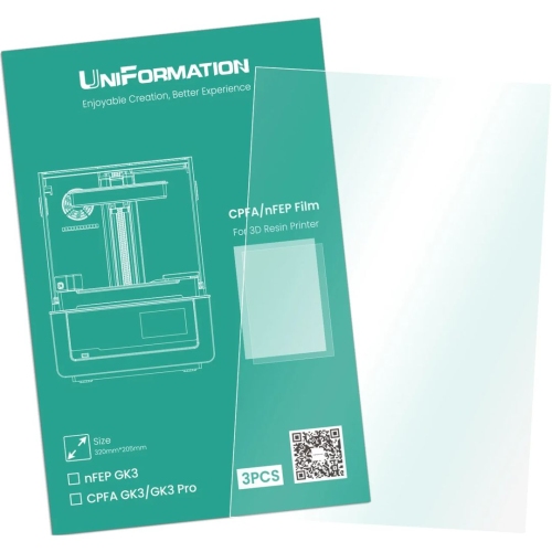 Оригинальная CPFA-пленка для 3D принтера UniFormation GK3 Pro (3 шт) 0,25 мм