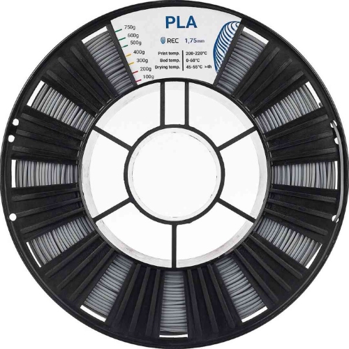 PLA пластик REC серый 1,75 мм 0,75 кг