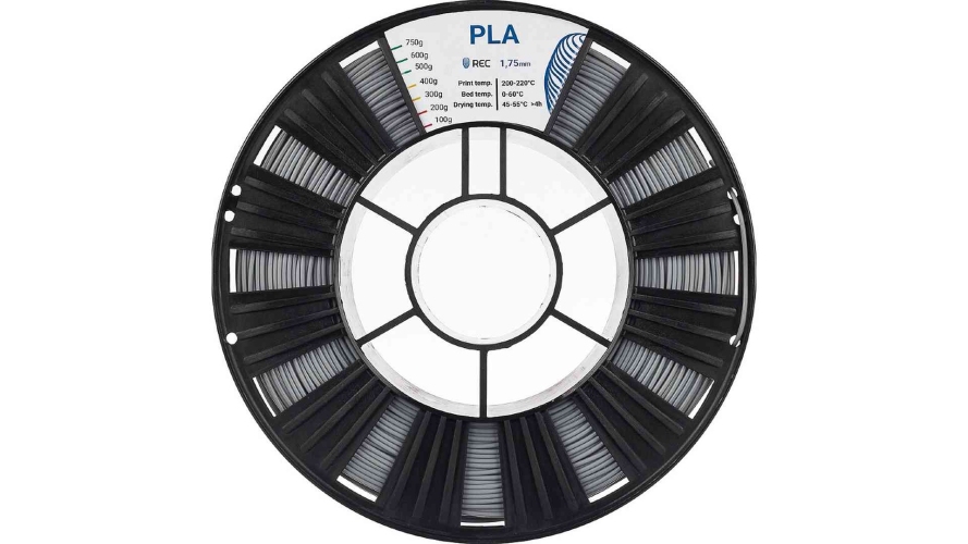 PLA пластик REC серый 1,75 мм 0,75 кг