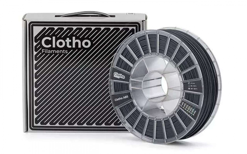 ABS GF-13 пластик Clotho Filaments Dark Grey 1,75 мм 0,75 кг