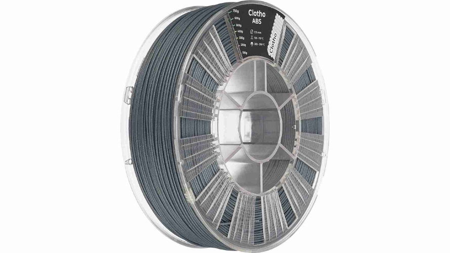 ABS GF-13 пластик Clotho Filaments Dark Grey 1,75 мм 0,75 кг
