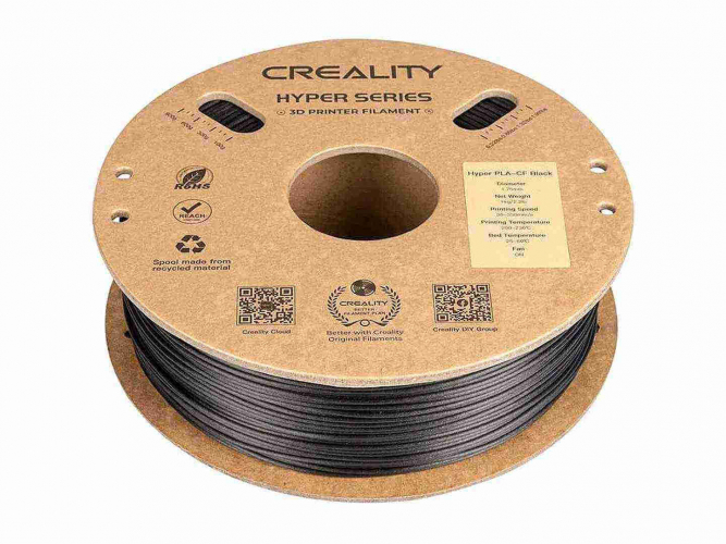 PLA-CF Hyper series пластик Creality Black 1,75 мм 1 кг