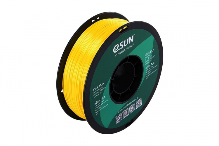 PLA-Silk пластик ESUN Yellow 1,75 мм 1 кг