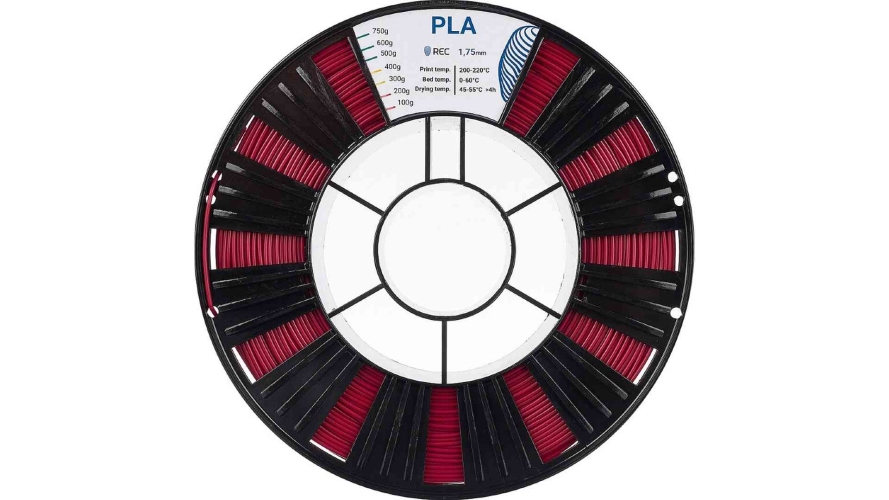 PLA пластик REC малиновый 1,75 мм 0,75 кг