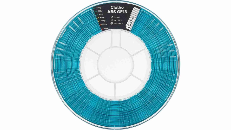 ABS GF-13 пластик Clotho Filaments Bluegreen 1,75 мм 0,75 кг