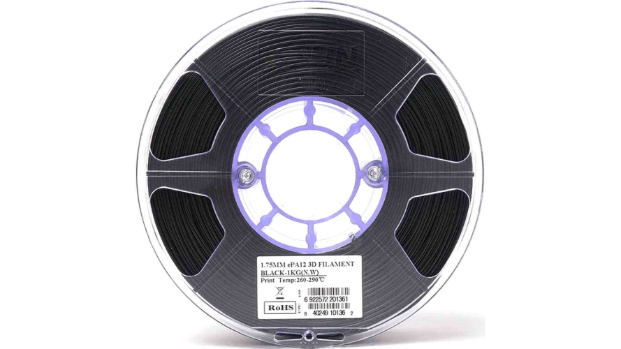 PA12 пластик ESUN Black 1,75 мм 1 кг