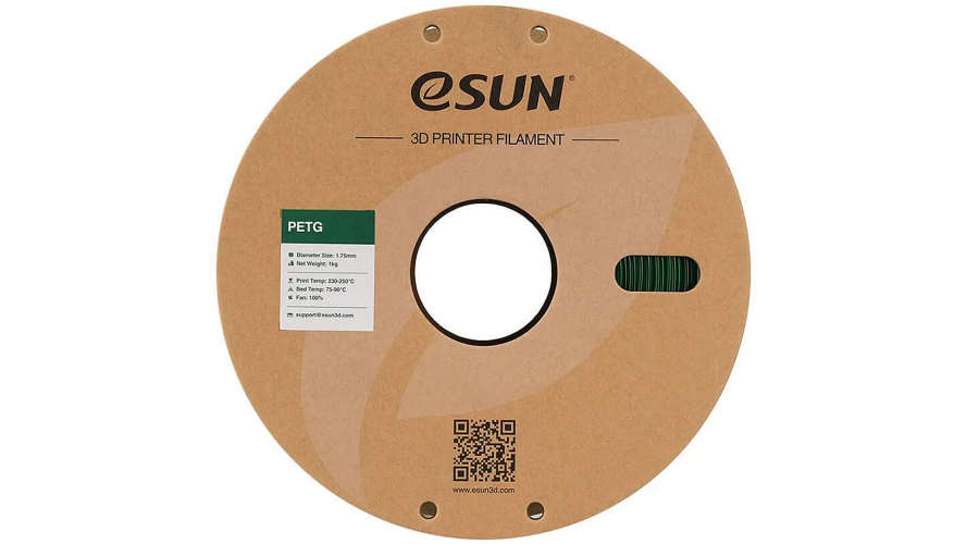 PETG пластик ESUN Translucent Green 1,75 мм 1 кг