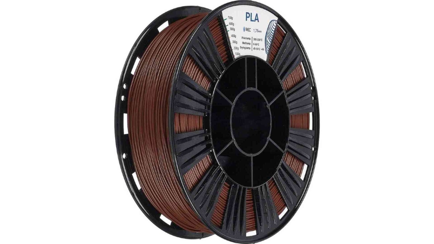 PLA пластик REC коричневый 1,75 мм 0,75 кг