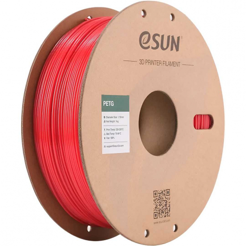 PETG пластик ESUN Red 1,75 мм 1 кг