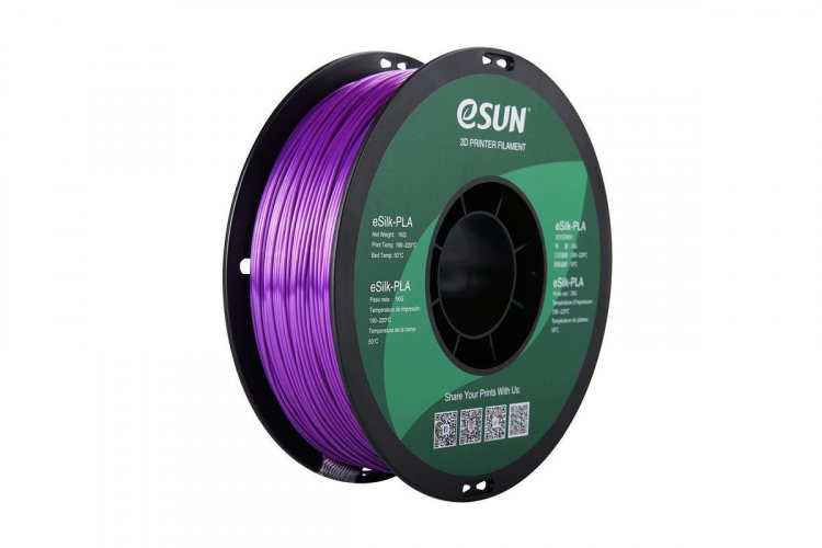 PLA-Silk пластик ESUN Purple 1,75 мм 1 кг