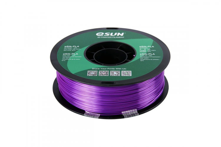 PLA-Silk пластик ESUN Purple 1,75 мм 1 кг