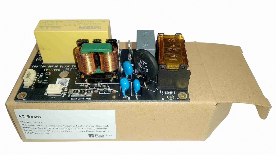 Плата управления AC Board питанием платформы v3 3D-принтера Bambu Lab X1 / P1 series