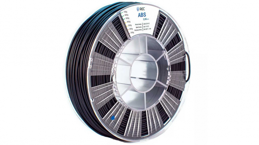 ABS пластик REC черный 1,75 мм 0,75 кг