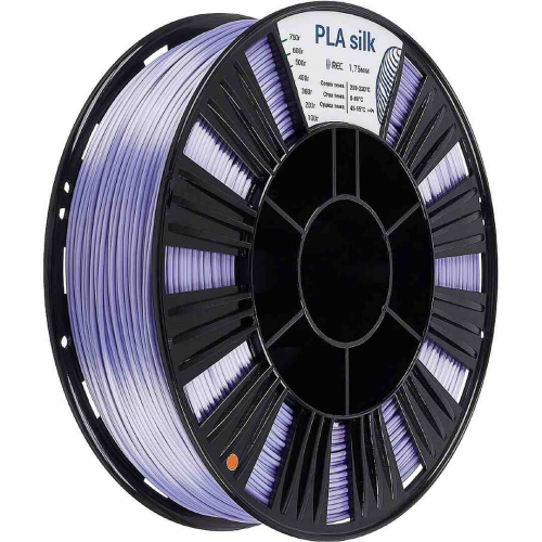 PLA Silk пластик REC фиолетовый 1,75 мм 0,75 кг