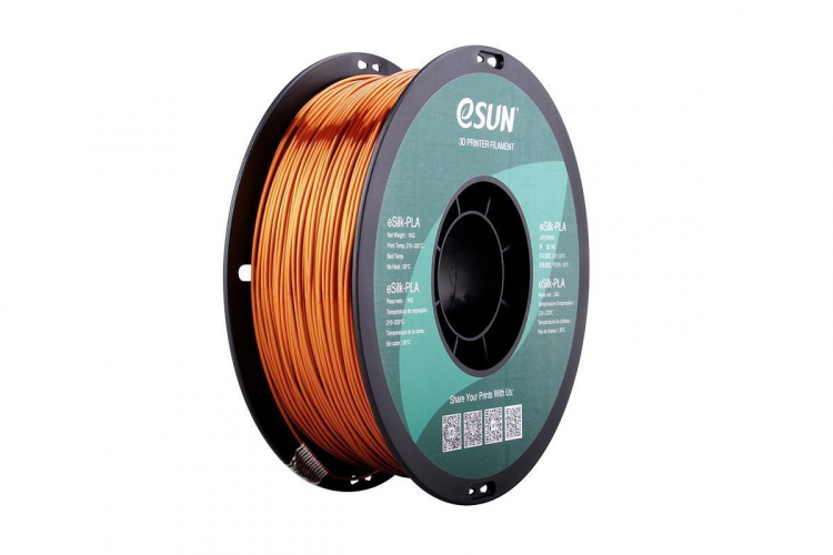 PLA-Silk пластик ESUN Copper 1,75 мм 1 кг