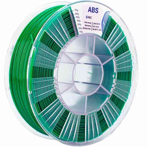 ABS пластик REC зеленый 1,75 мм 0,75 кг