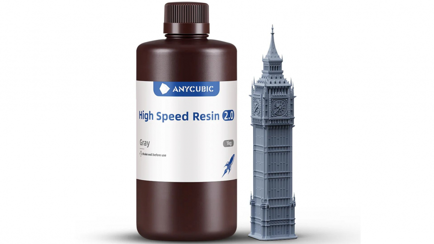 Фотополимер Anycubic High Speed 2.0 Gray (1 кг)