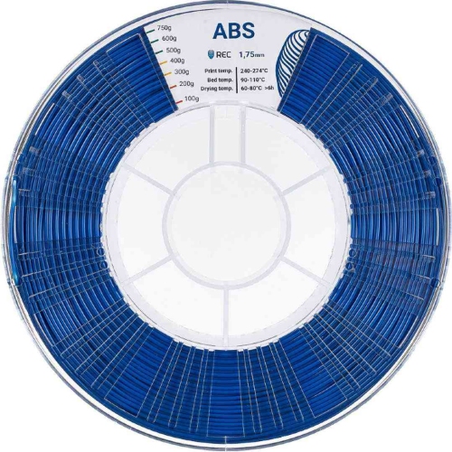 ABS пластик REC синий 1,75 мм 0,75 кг