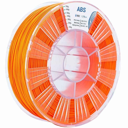 ABS пластик REC оранжевый 1,75 мм 0,75 кг