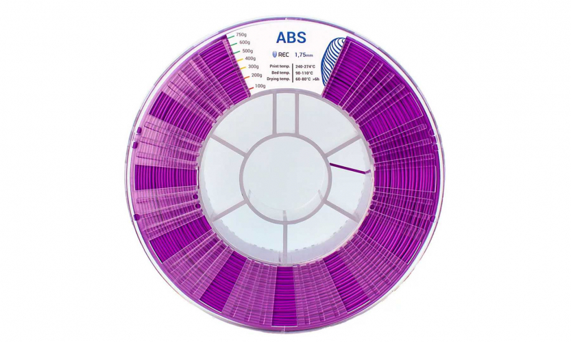 ABS пластик REC фиолетовый 1,75 мм 0,75 кг