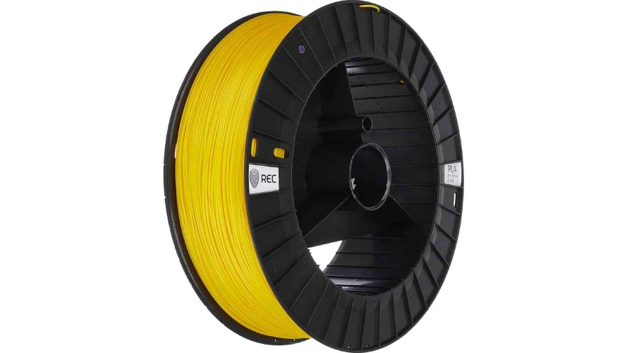 PLA пластик REC желтый для 3D принтера для печати декоративных и функциональных моделей 1,75 мм 2 кг